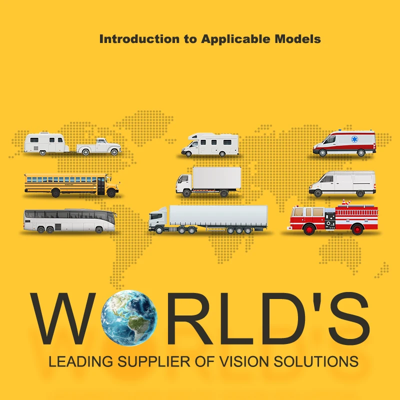 Wasserdichte IP 68 Mini-LKW-Kamera aus Metall, AHD, 7-Zoll-Monitor, Rückfahrkamera-System, Auto-Rückfahrhilfe