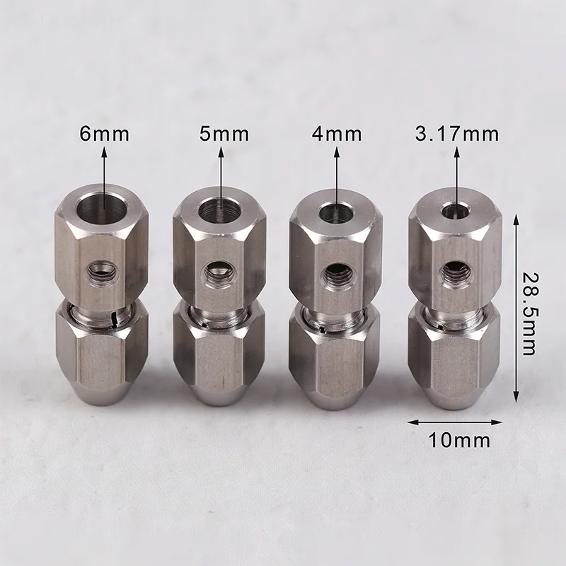 Value Pack Flex Collet Coupler 3.17/4/5/6MM, Stainless Steel, For Model Electric Boat Parts