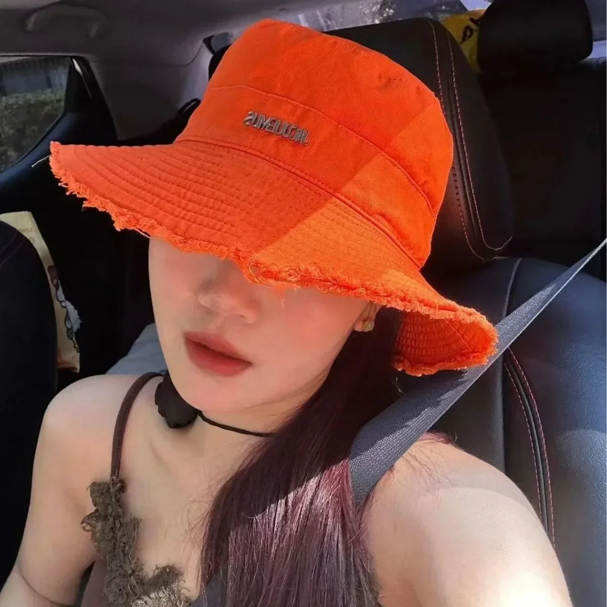 1 Pc Korean Version of Fisherman Hat Female Foldable Retro All-match Travel Edge Visor Hat Temperament Show Face Small Basin Hat