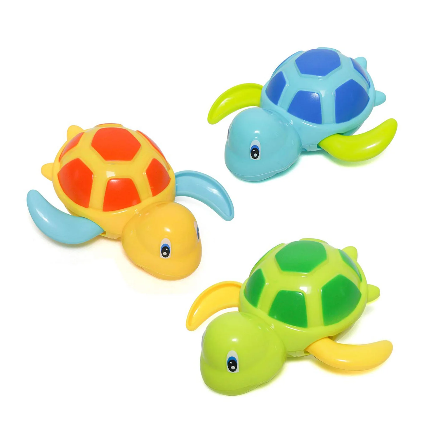 Cartoon Cute Tortoise Baby Water Bath Toys Classic Kids Infant Bathroom Mini Colorful Soft Floating Animals Figure Clockwork Toy