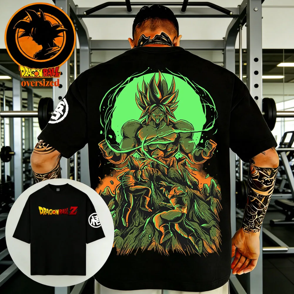 2026 Sommer Dragon Ball Retro Hochwertige Baumwolle Herren Oversize Fitness T-Shirt Unisex Kinder Lässiges Kurzarm-Shirt