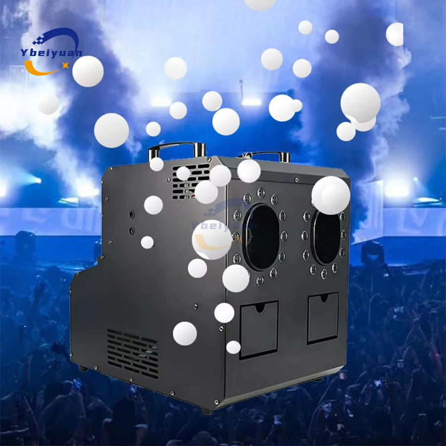 Im freien Wasserdichte 1500W Dual Loch LED Rauch Blase Maschine RGBW DMX Fernbedienung Disco Bühne Hochzeit Blase Spray Ausrüstung – Detail 7