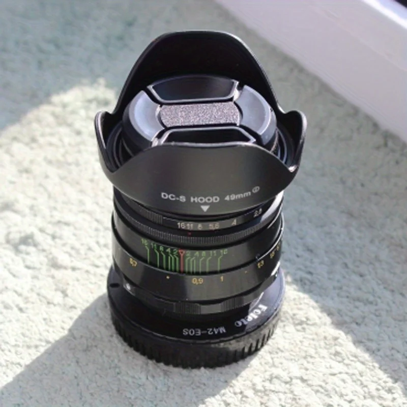 5-Piece Set of 52mm Center Clip Front Lens Cover Compatible with Nikon Digital SLR Cameras, with 18-55mm or 55-200mm Lenses