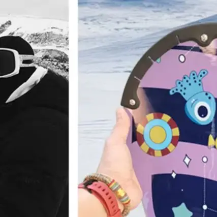 

2 шт. Защитные изогнутые противоударные полосы для сноубордов, лыж и скейтбордов, аксессуары