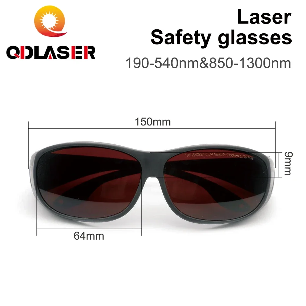 Imagem -02 - Qdlaser Óculos de Segurança para Laser de Fibra Óculos de Proteção para Máquinas de Laser de Fibra Sgubgf-a-od8 Estilo a