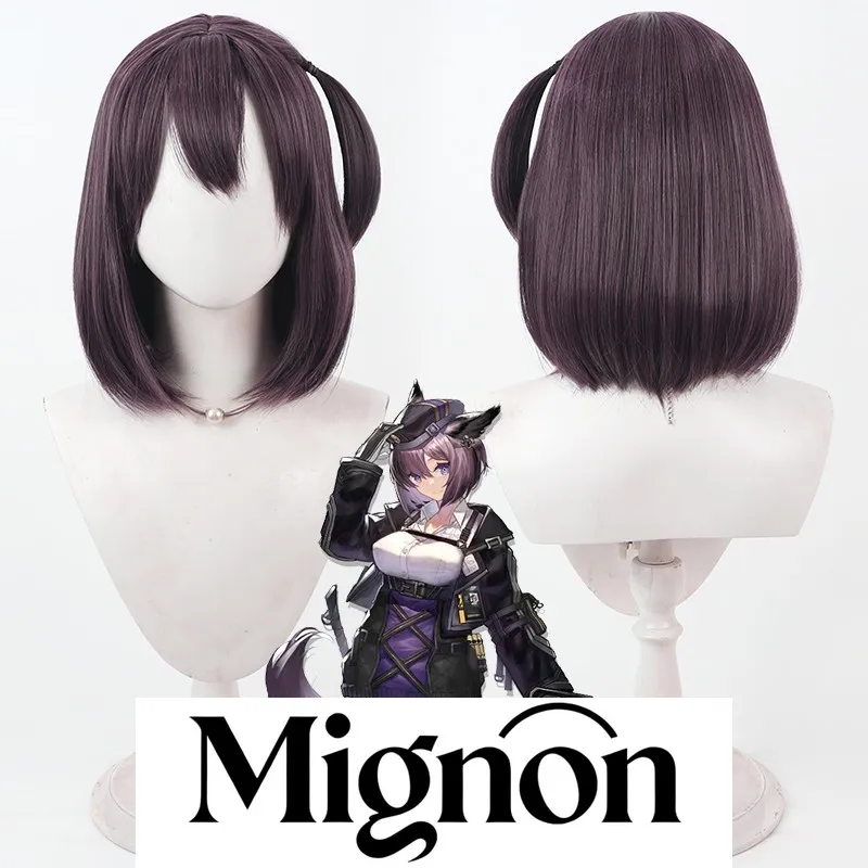 

Парик для косплея Arknights Charger, встроенная маленькая коса, смешанные цвета, стрижка боб, подарок на Хэллоуин