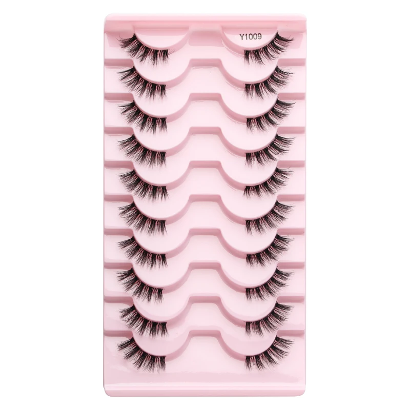3/10 Pairs Mink False Eyelashes, Natural Fluffy Look
