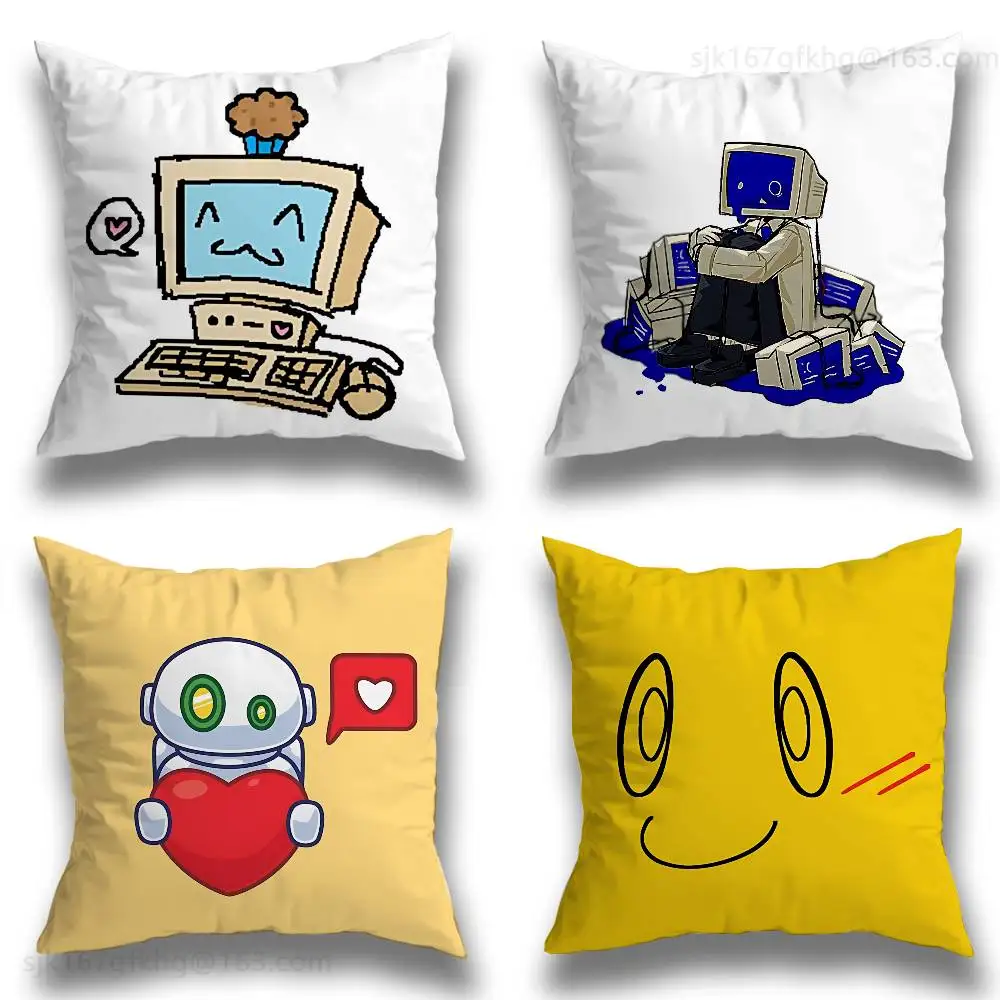 Objectum Robot Lover Pillow Case Pillow Case Living Room Sofa Cushion Cover Suitable For Home Bedroom Room Decoration