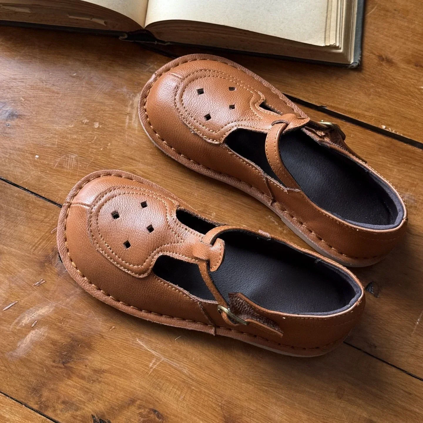 Spring Autumn Cowhide Baby Girls Dress Shoes High Quality Genuine Leather Children's Campus Shoes Boys Leather Shoes