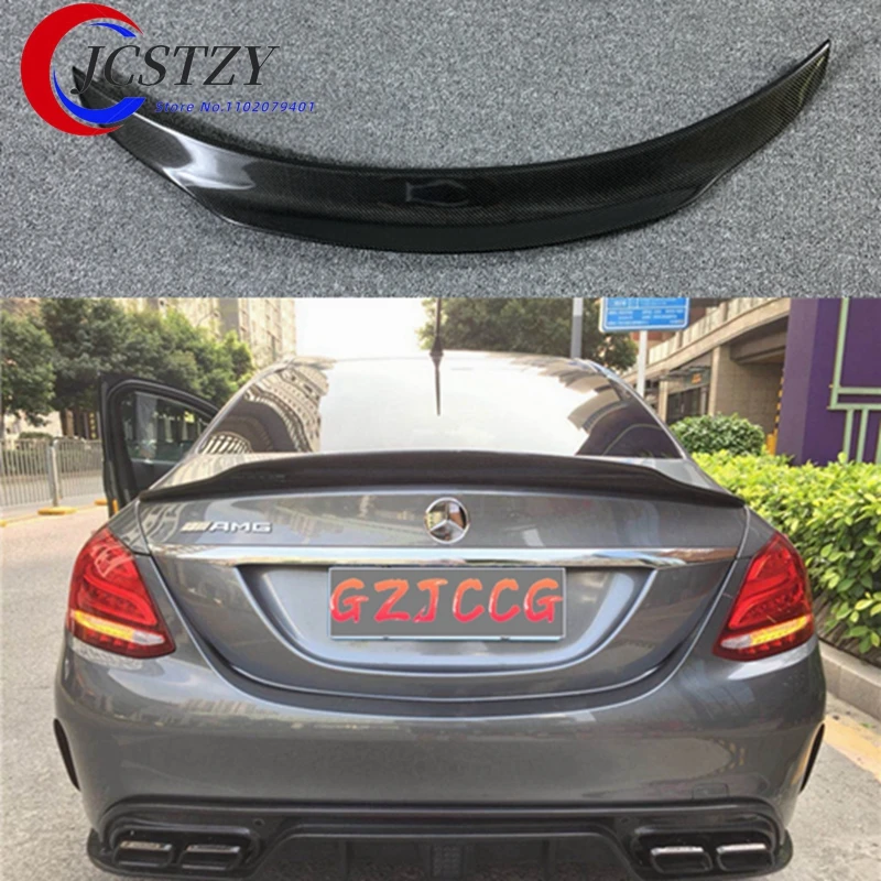 

C63 4-door sedan carbon fiber for Mercedes - Benz C-class W205 2016-17 PSM style rear-wing predator lip-shaped suitcase