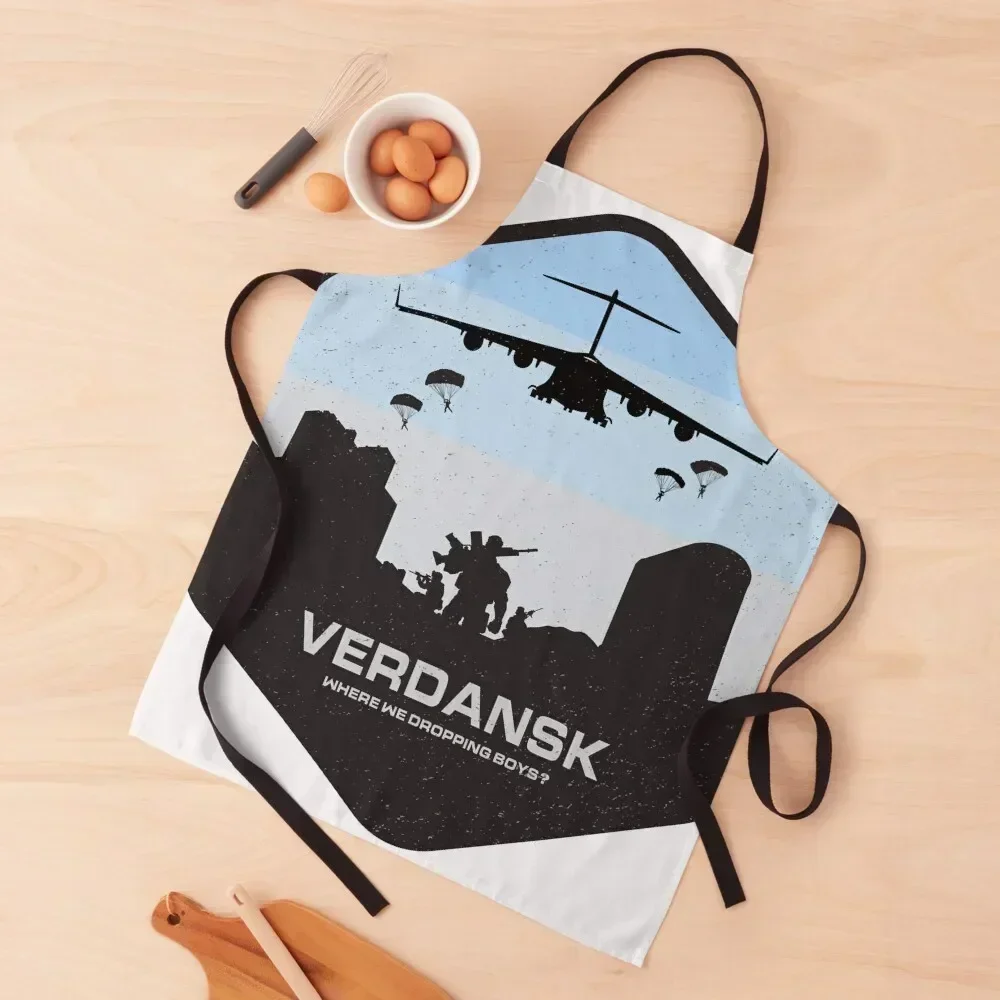 

Verdansk Warzone Battle Royale Apron Chef Uniform For Men Men's Kitchen Trim Cloth for women halloween Apron