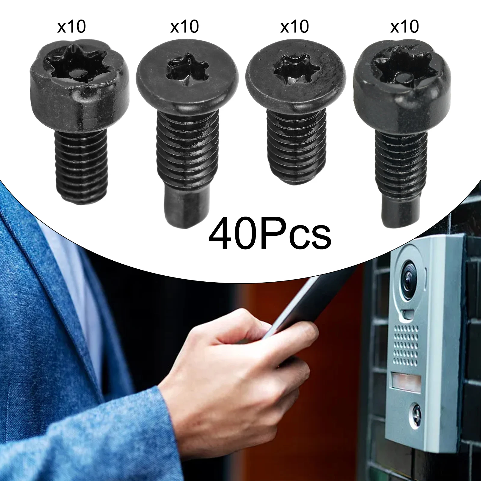 Security Screws Doorbell Screws For Video Doorbel Hardware Screws Metal Accessories Screws Replacement Home Improvement