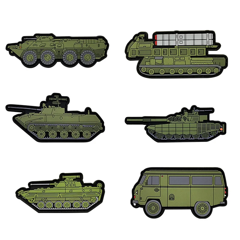 

1 Piece 4-12 CM Rubber PVC Morale Tactical Badge Hook and Loop Patch for Clothing Bag DIY Decoration