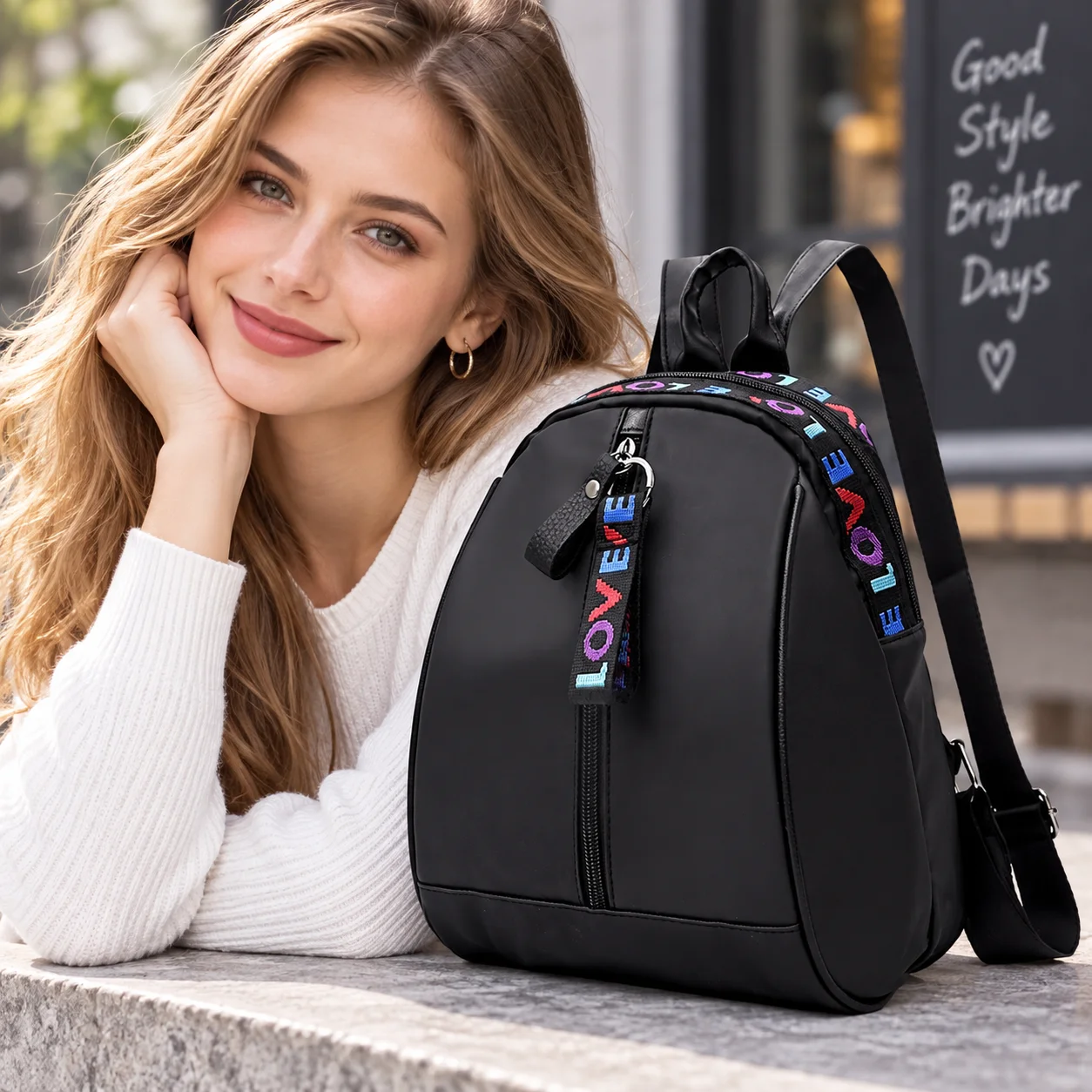 Women Oxford Small Mini Backpack Shoulder Bag Phone Pouch Bagpack