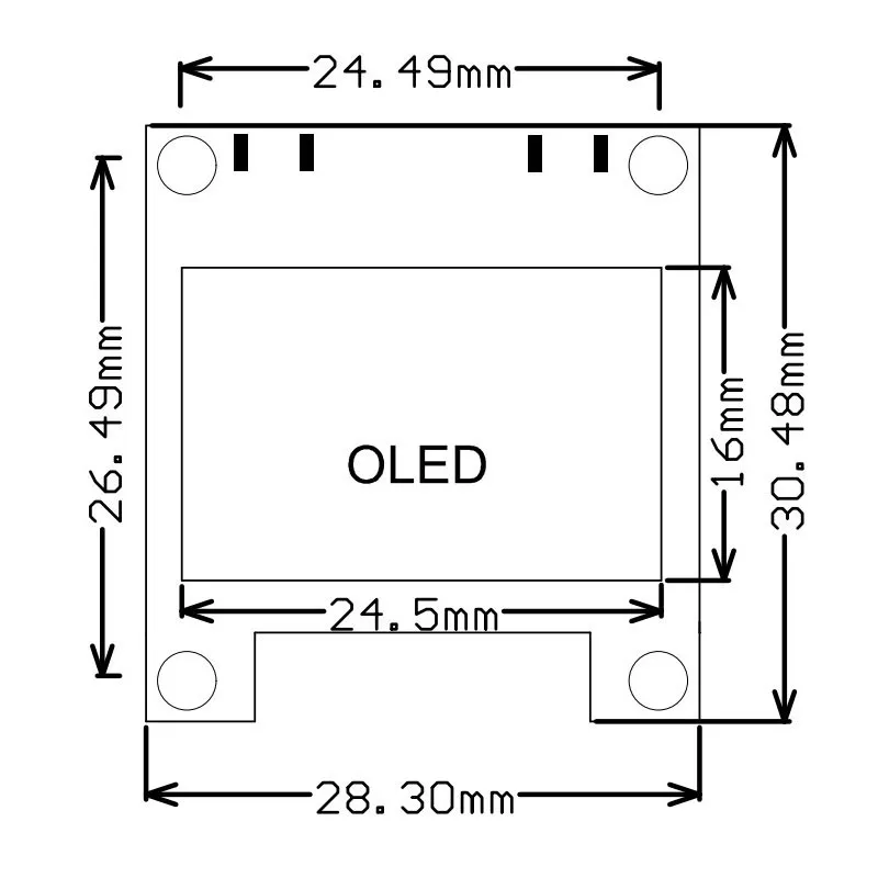 Analizador de pantalla de espectro de música OLED, 0,96 \