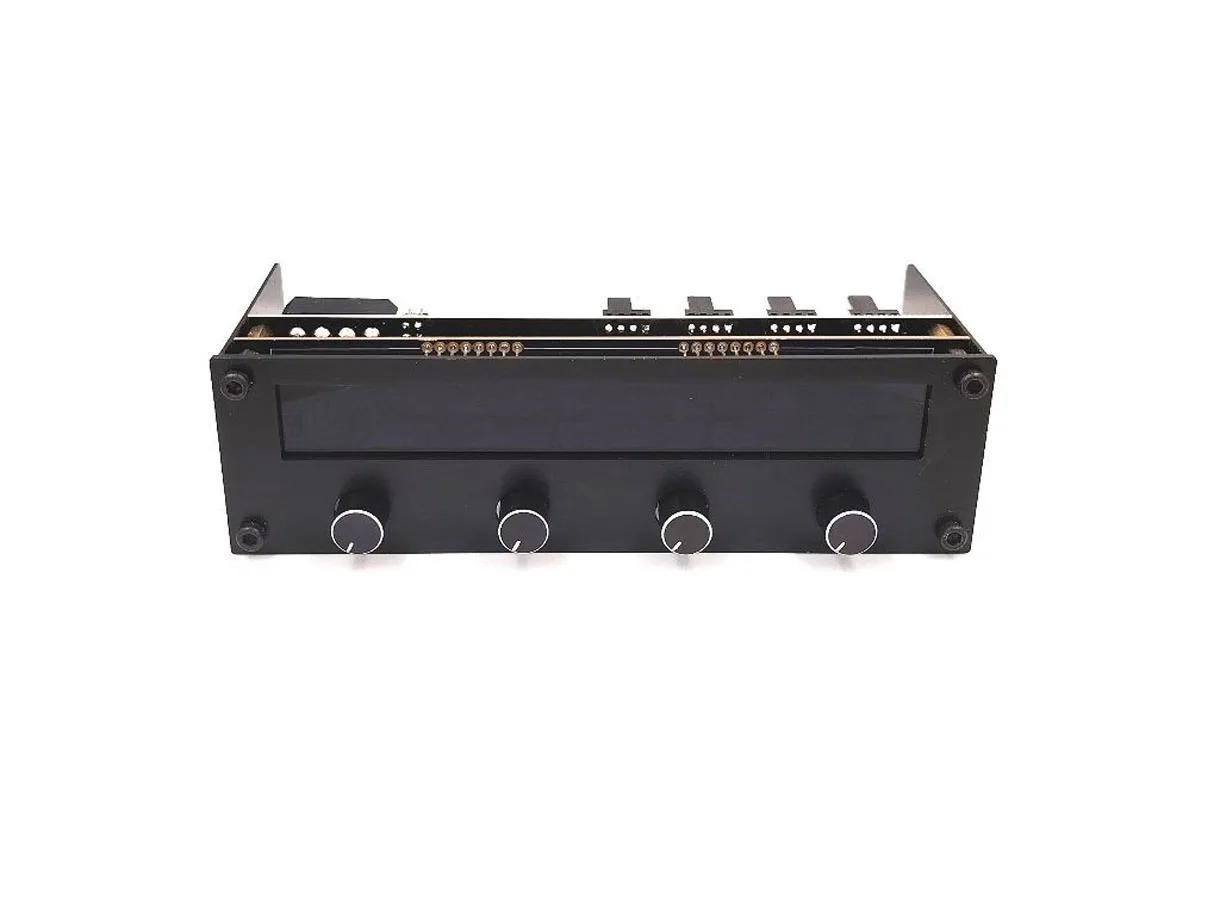 lamptron-fc6-60watt-pwm-computer-drive-bay-fan-speed-controller-knob-colorful-adjustable-speed-gaming-fan-controller