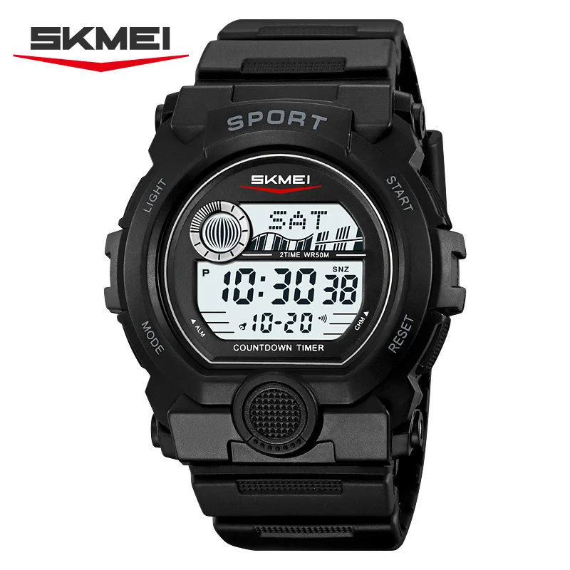 

Мужские наручные часы SKMEI 2392 с большим циферблатом, в стиле милитари, модные, спортивные, электронные, многофункциональные, водонепроницаемые, светящиеся