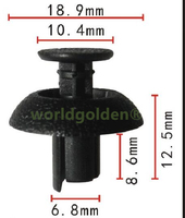 worldgolden 100PCS Bumper Radiator Car Engine Cover Auto Clips Fastener 7mm For Toyota Lexus Camry Land Cruiser Prius 90467-0721