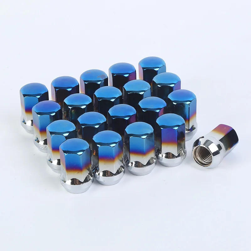 wheel lug nut car wheel nut rim modification nut carbon steel anti rust wheel locking nuts universal auto rim replacement
