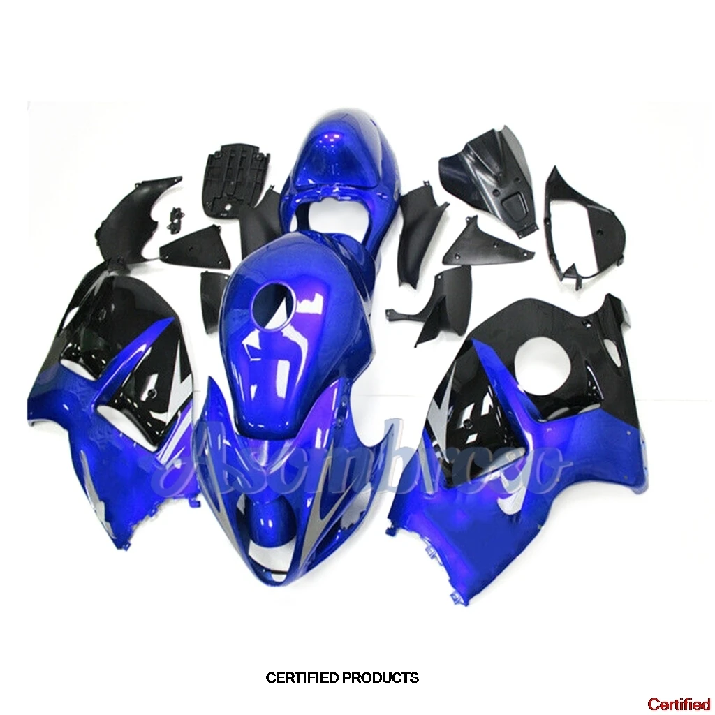 New Blue Black Motorcycle Fairing Kits for Hayabusa GSX1300R 1999 2000 2003 2004 2006 2007 GSXR1300 1996-2007