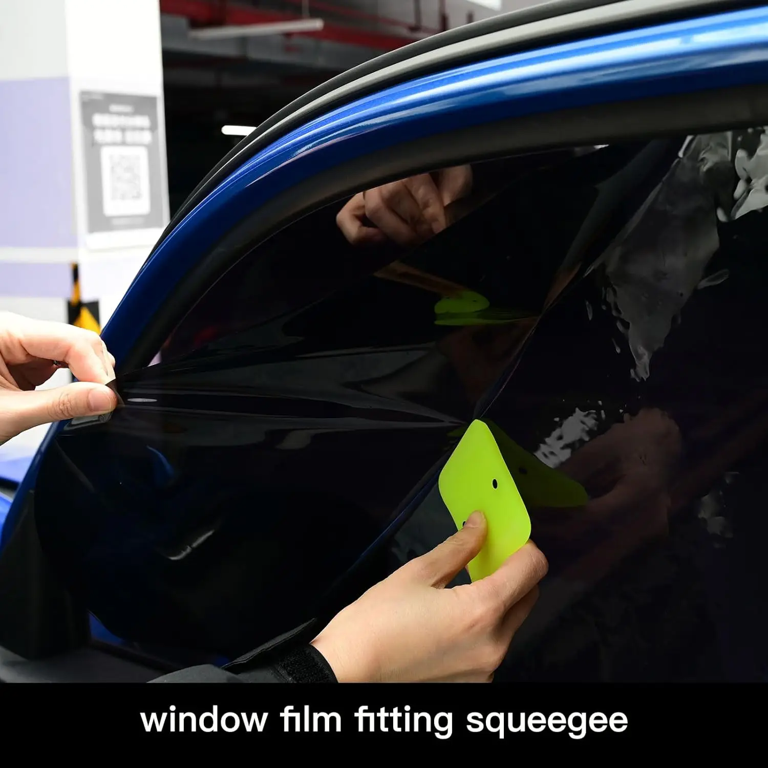 EHDIS 3pcs Magentic PPF Squeegee Set Car Film Vinyl Wrap Glass Cleaning Water Removal Traceless Spatula Box-Packed TPU Scraper