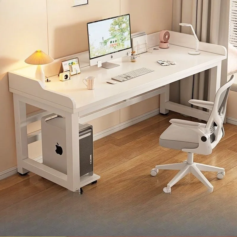 Computer Desk Desktop Double Desk Student Home Bedroom Study Table with Baffle Simple Desk E-sports
