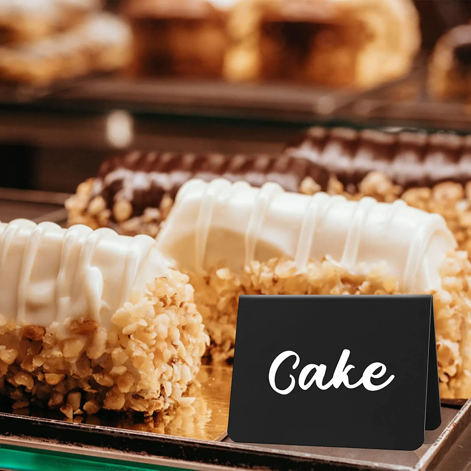 

10Pcs Acrylic Small Desktop Chalkboard Signs Erasable Memo Boards for Home Cafe Restaurant Office Sign Board