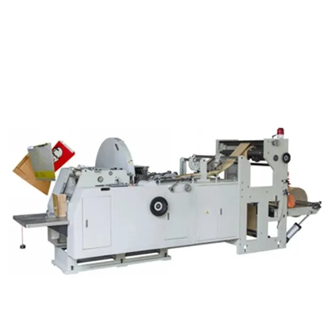 Automatic High Speed Food Paper Bag Making Machine Low Cost Paper Bag Making Machine Paper Courier Bag Making Machine