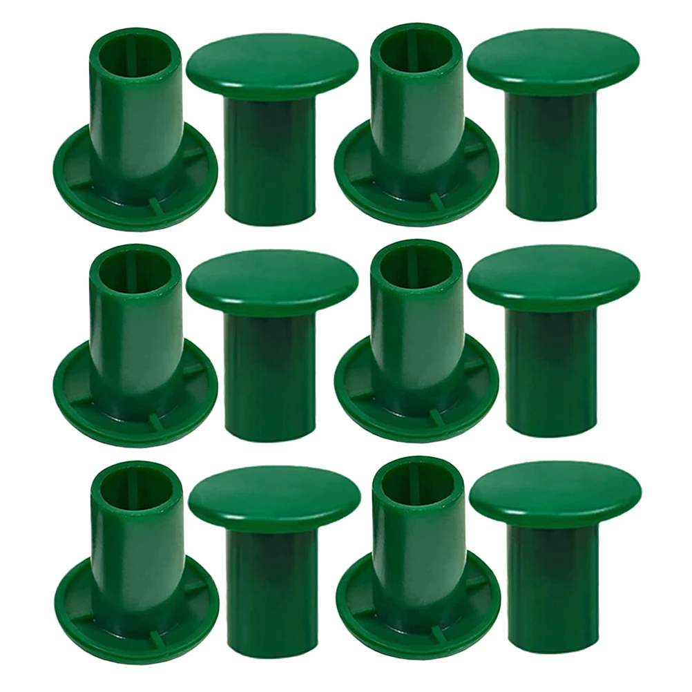 12 Stuks Tuin Riet Bamboe Caps Plant Ondersteuning Staaf Veiligheid Hoek Covers Voor Tuin Boerderij Plastic Caps Voor Plant Stake Sticks Polen