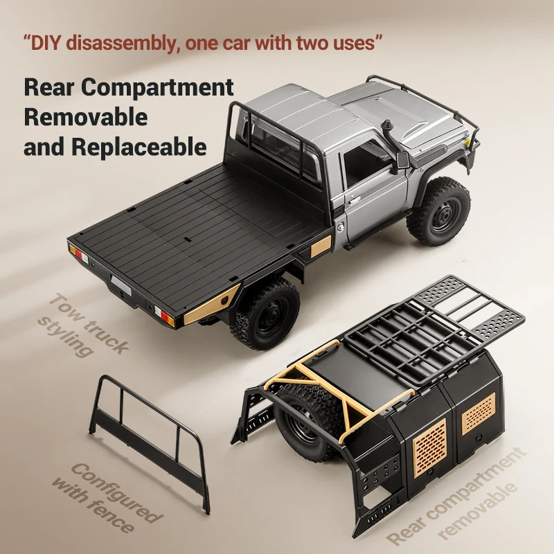 MN82S 1:12 RC voiture Simulation LC79 modèle 2.4G 4WD télécommande voiture tout-terrain pick-up véhicule voiture jouet cadeau pour garçons adultes