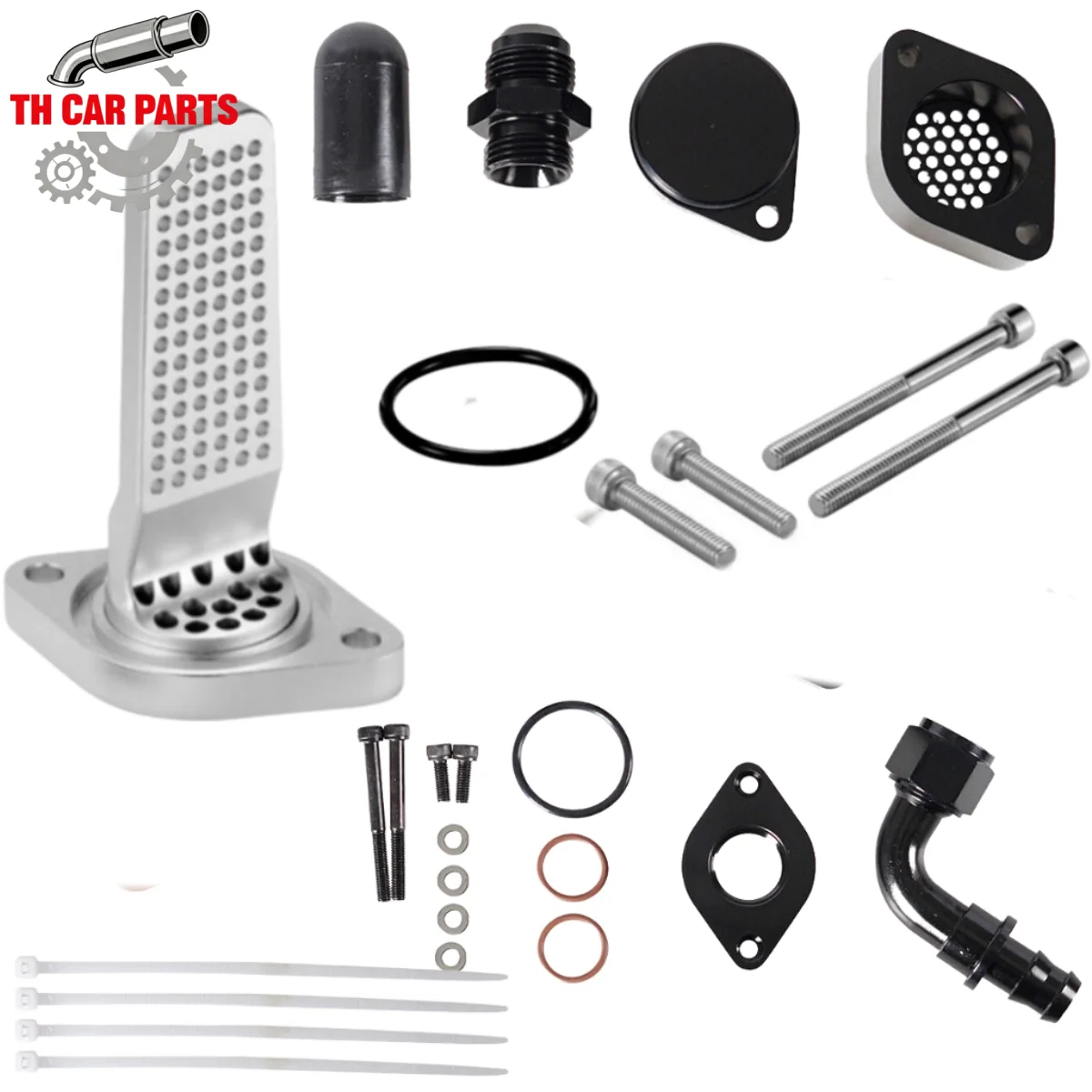 

Вентиляция двигателя CCV, перегородка, внутренняя защелка, комплект для удаления дизельного двигателя для 2011-20 FORD 6.7L Powerstroke без шланга