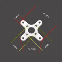 RC Airplane Replacement Aluminum Alloy Fixed Seat Motor Mount Cross Holder 16x19 for XXD 2212 Sunnysky EMAX 2208 2212 2217