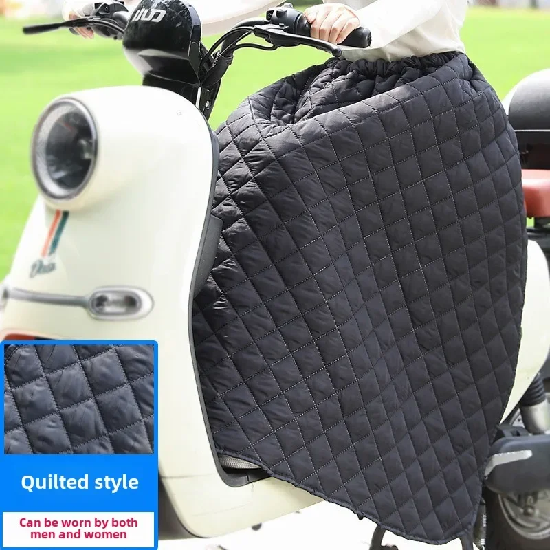 Electric Car Windshield Motorcycle Autumn and Winter Thickened Large Apron Skirt Leg Waterproof Warm Knee Pad Windproof Skirt