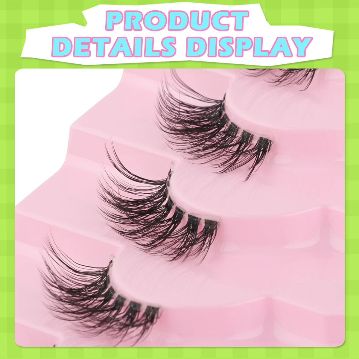 YSDO 3/5/7 Pairs Half Eyelash Natural Long Mink Lashes Wispy 3D False Eyelashes Fluffy Faux Cils Eye Makeup Eyelash Extensions