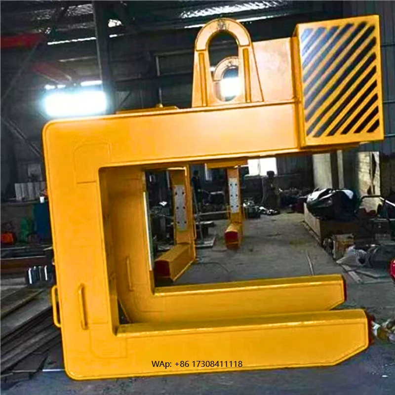 Heavy-Duty C-Type Coil Lifter Hook Steel Coil Lifting Hook Clamp Coil Tong Lifter  for Material Handling Crane Accessories