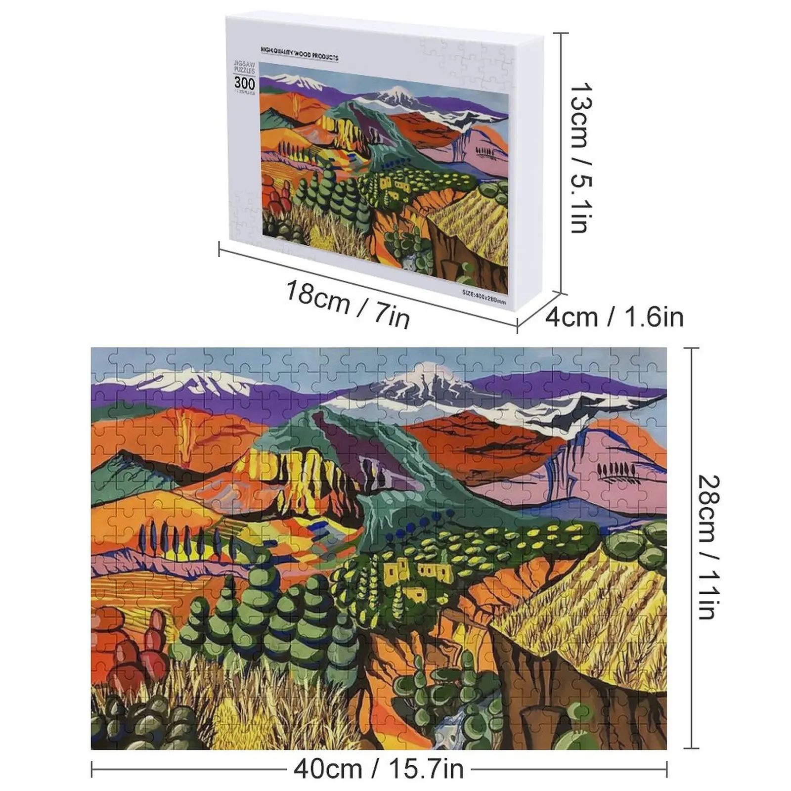 Landscape by Martiros Sarian Jigsaw Puzzle Custom Kids Toy Wood Adults Puzzle