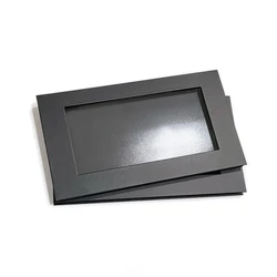 2pcs Coosei Large Black Empty Magnetic Eyeshadow Makeup Palette With Clear Window