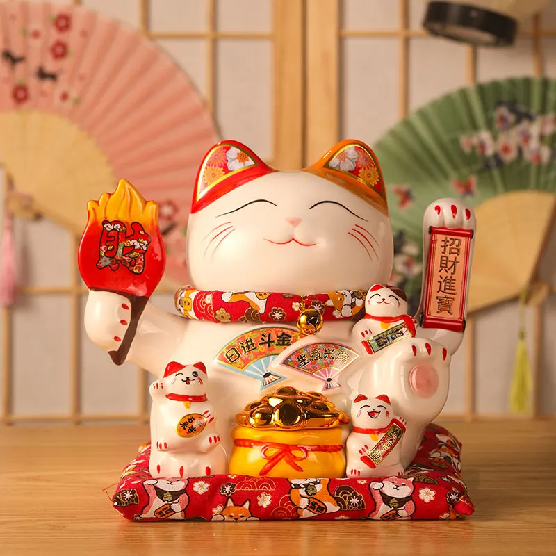 Automatic Wave Hand  Figurine Office Money Box Store Opening Home Living Room Cashier Counter Decoration Creative Gift