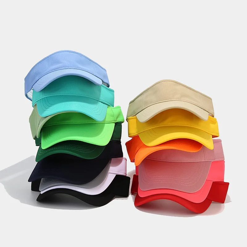 Sommerhüte für Damen, einfarbig, mit Visier, offener Kopf, Sonnenschutz, kurzes Visier, schlichter Stil, Sommerhüte für Damen und Herren, Unisex – Detail 2