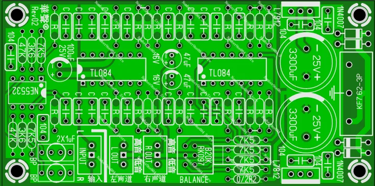 Standard Electronic Binary Frequency Division Fourth Order Circuit Board PCB Empty Board