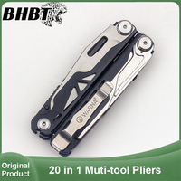 BHBT 20 In 1 Multitool Pliers Folding Multi Tool Pocket Knife Scissors Saw EDC Outdoor Camping Survival Tools