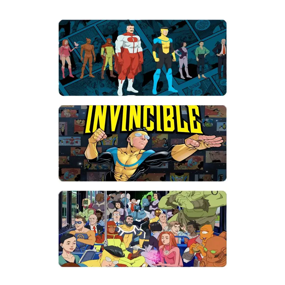 Strong Cool Cartoon Anime I-Invincible Mouse Pad Mousepad Large Gaming LockEdge Thickened PC Table Desk Mat
