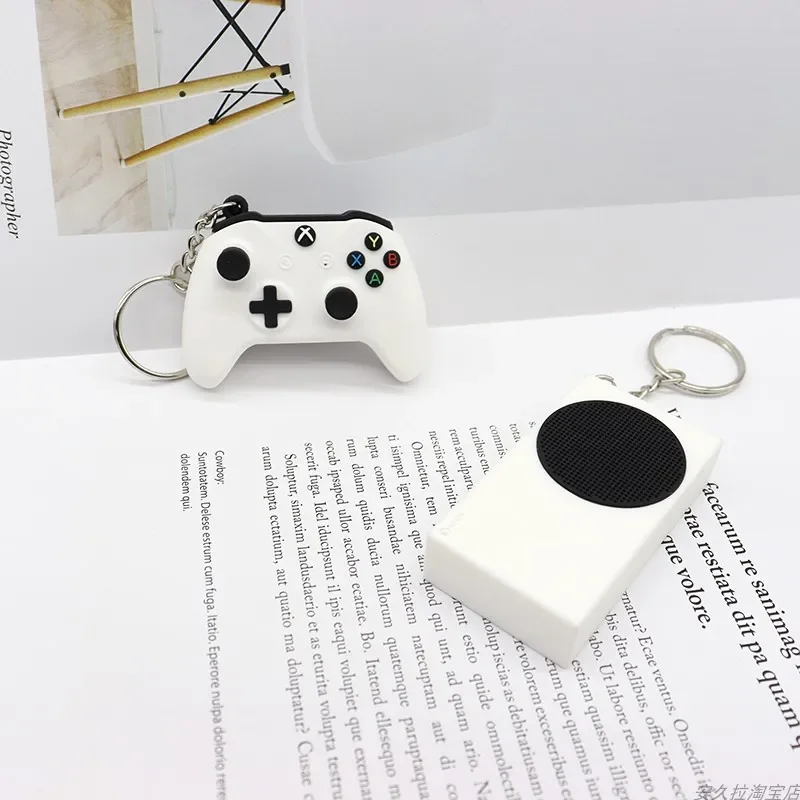 Host Keychain Simulated Mini Game Console Handle Keychain Pendant Pendant Pc Gaming Accessories Gamepad Model Keychain game gift