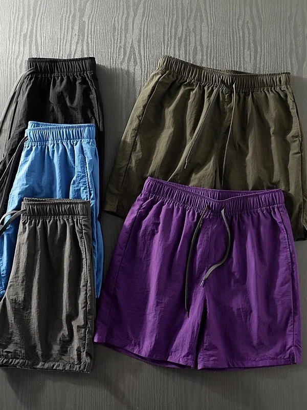 

Мужские брюки для бега высокого качества, свободные прямые брюки, пляжная одежда Qui Dry, повседневные брюки, летняя спортивная одежда