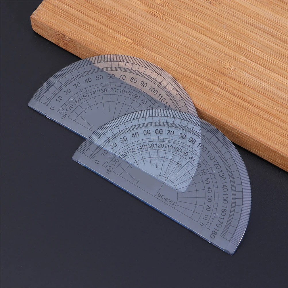 15 PCS Semicircle Protractor Student Angle Protractors Bulk for Classroom 180 Degree