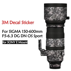 150-600 F5-6.3 Anti-Scratch Lens Sticker Protective Film Body Skin For SIGMA 150-600mm F5-6.3 DG DN OS Sport for SONY E Mount