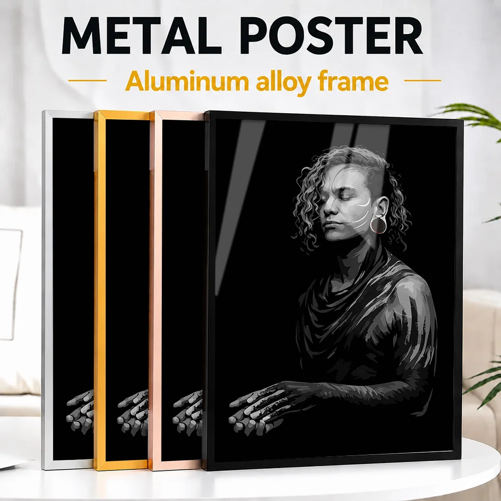 Lorna Shore Music Cover Framed Metal Poster Personalized Photo Curated Sound Style Wall Art For Living Room Memorable Fan Gift