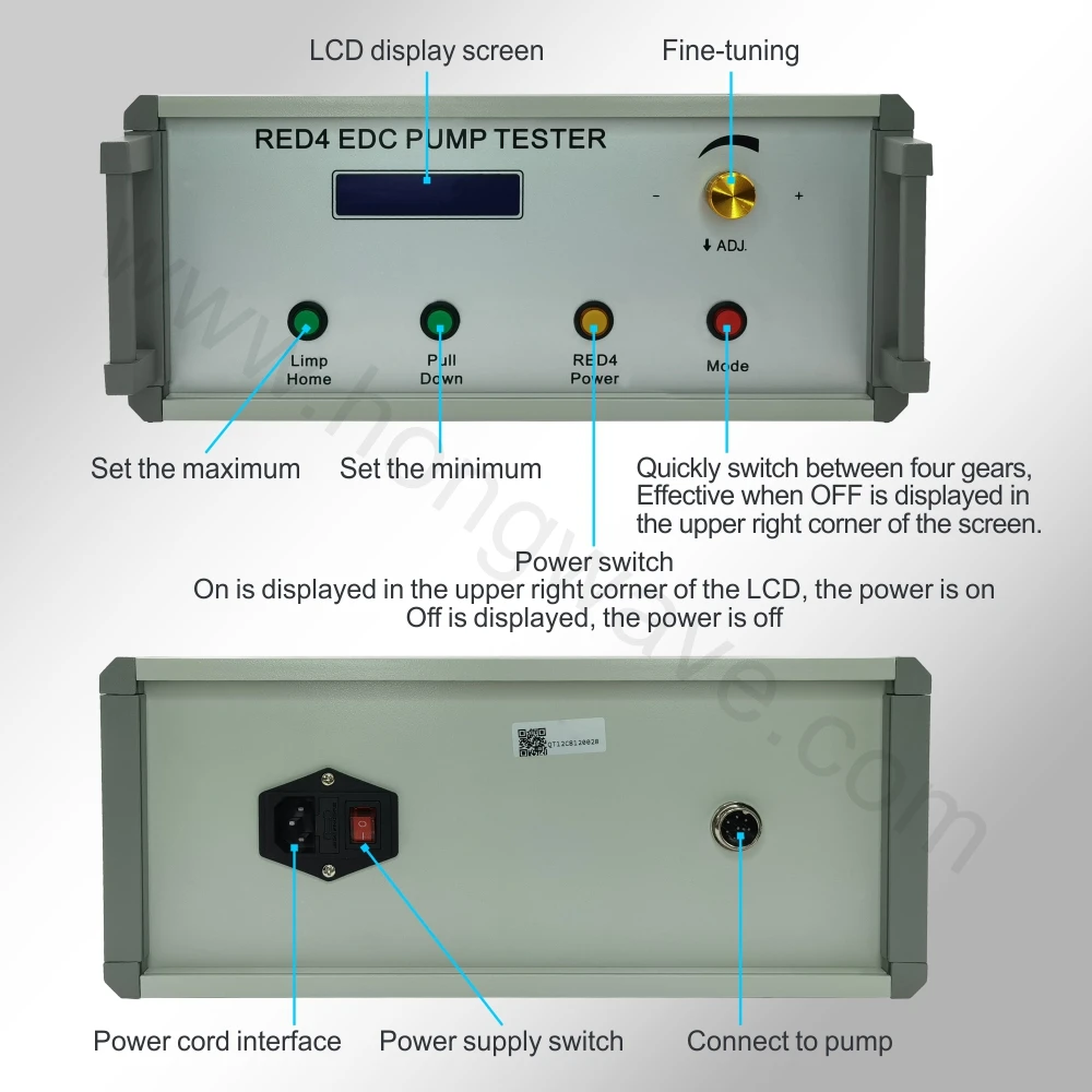 High Pressure RED4 EDC Pump Tester Repair Tool for Zexel Series Electronically Controlled In-Line Diesel Pump Testing Machine