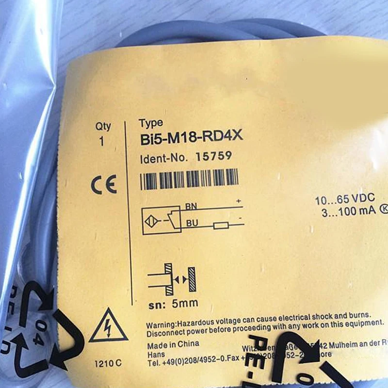

BI5-M18-RD4X новый высококачественный датчик переключения