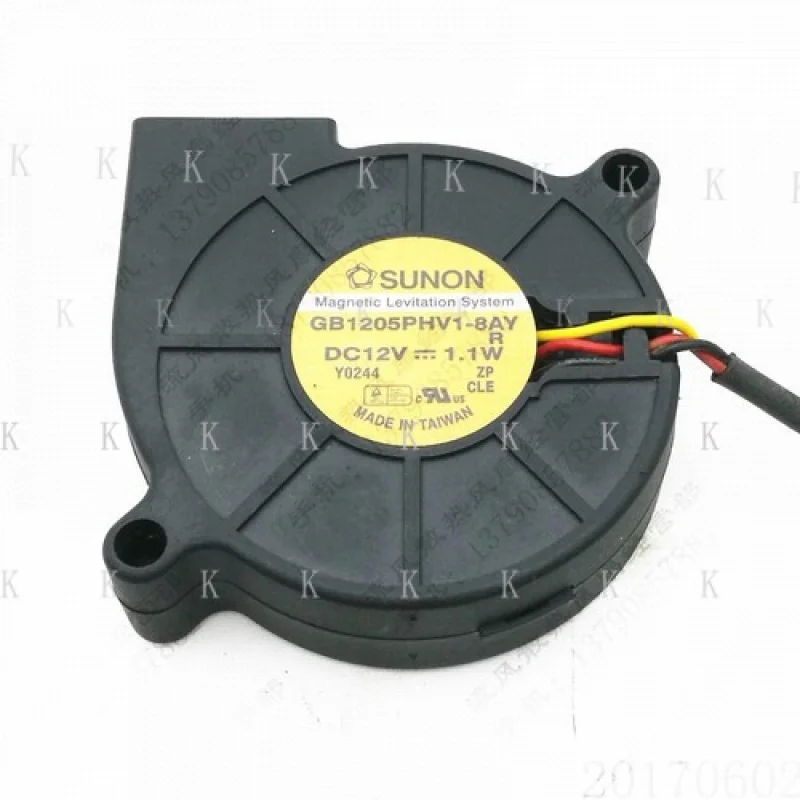 

C FOR SUNON GB1205PHV1-8AY 5015 DC12V 1.1W 5CM 3-Wire Silent Turbo Cooling Fan